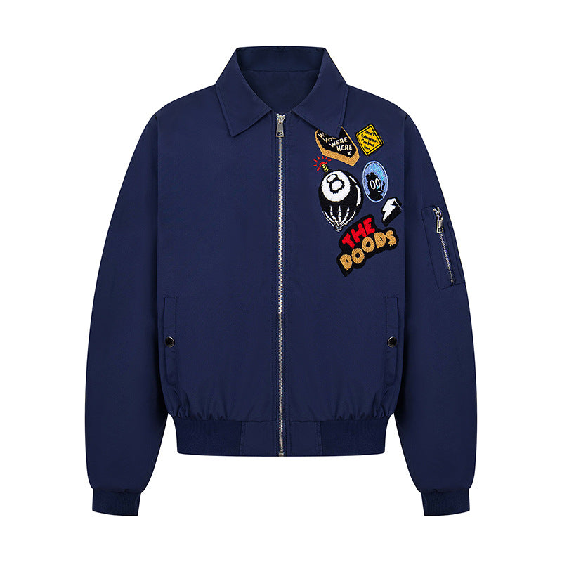 Plush coat badge embroidered jacket baseball jersey "LIMITED PIECES"