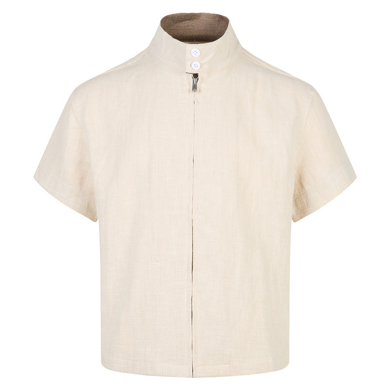 Short Sleeve Shirt for Men Cleanfit Design Top Old Money Style Wrinkle Resistant "Limited Pieces"