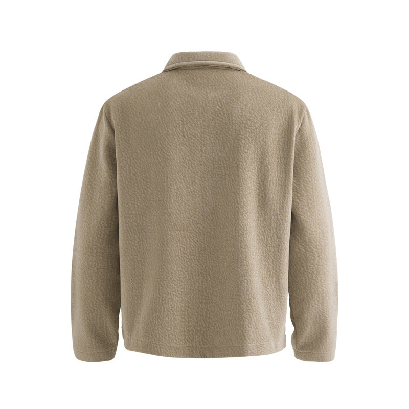 Men's Simple Trendy Old Money Style Textured Lapel Jacket "CatchyEnough" Exclusive