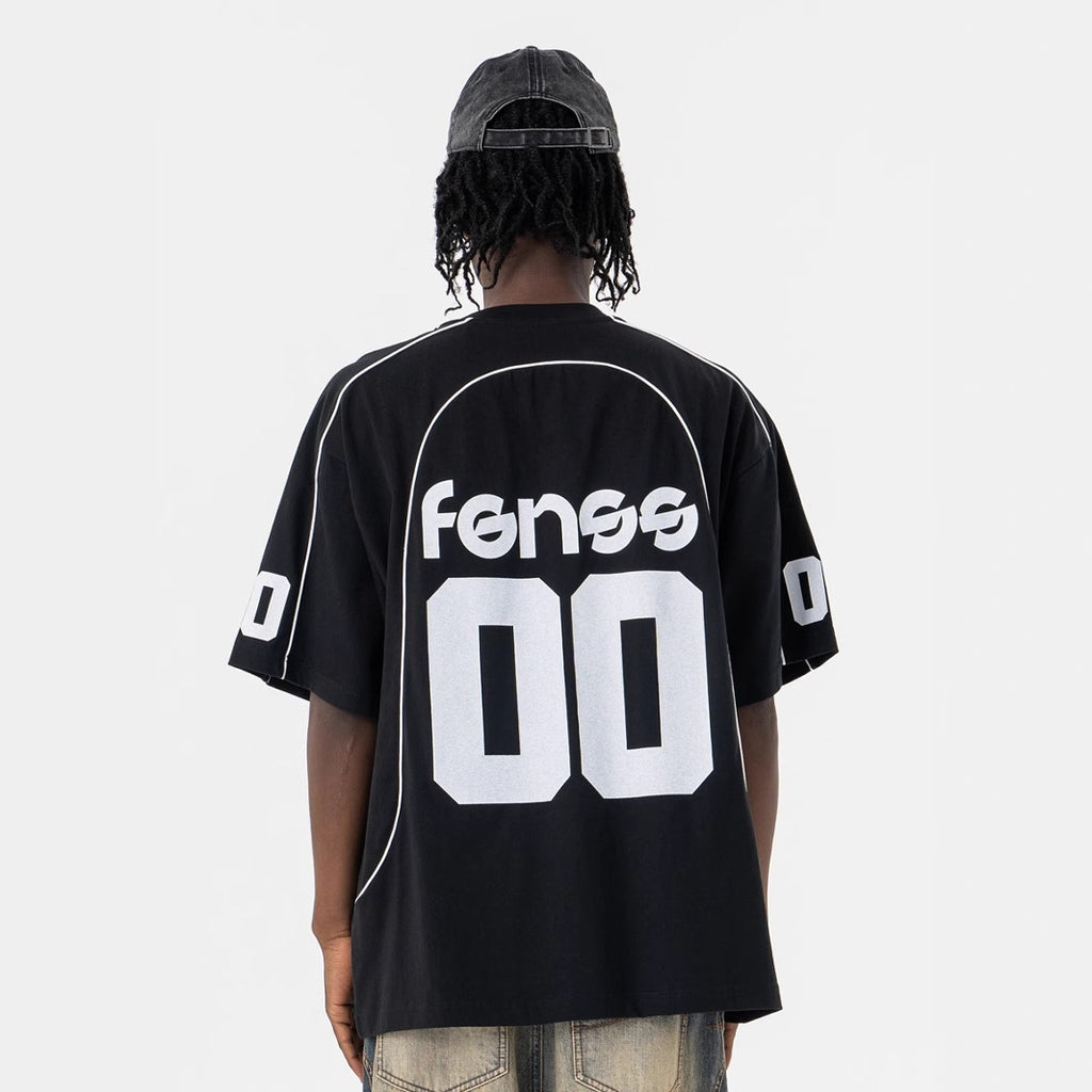 Men's Football Jersey Crew Neck Casual Short Sleeve T-Shirt