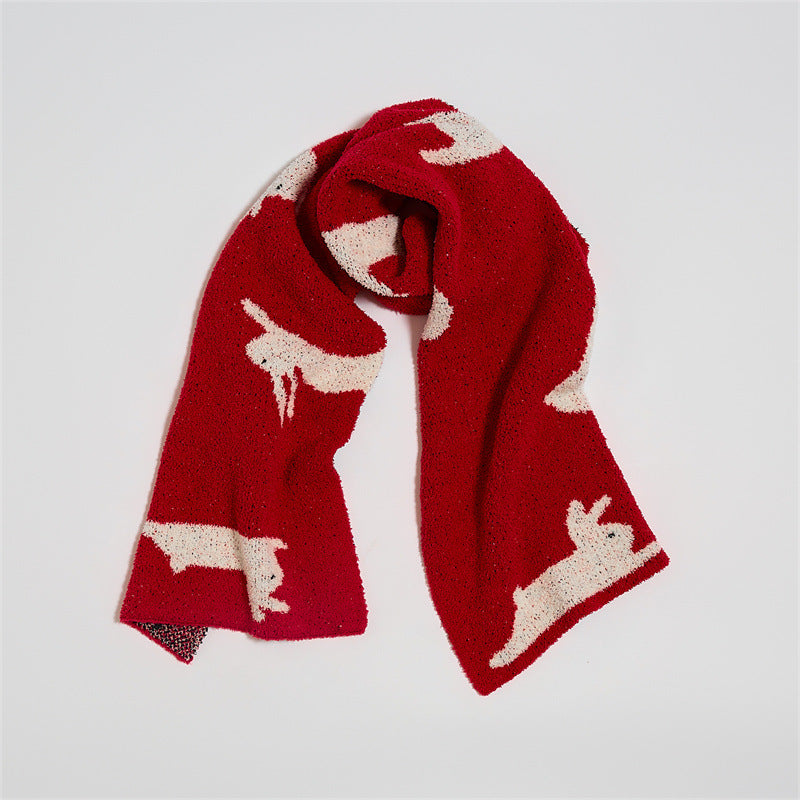 Rabbit Blanket Sofa Blanket Scarf