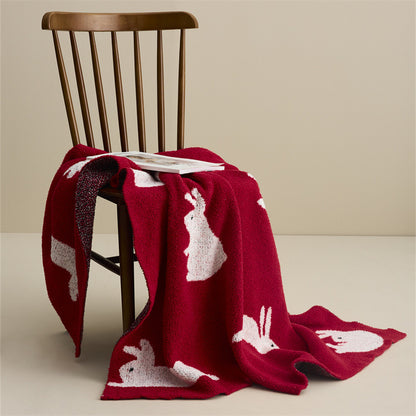 Rabbit Blanket Sofa Blanket Scarf