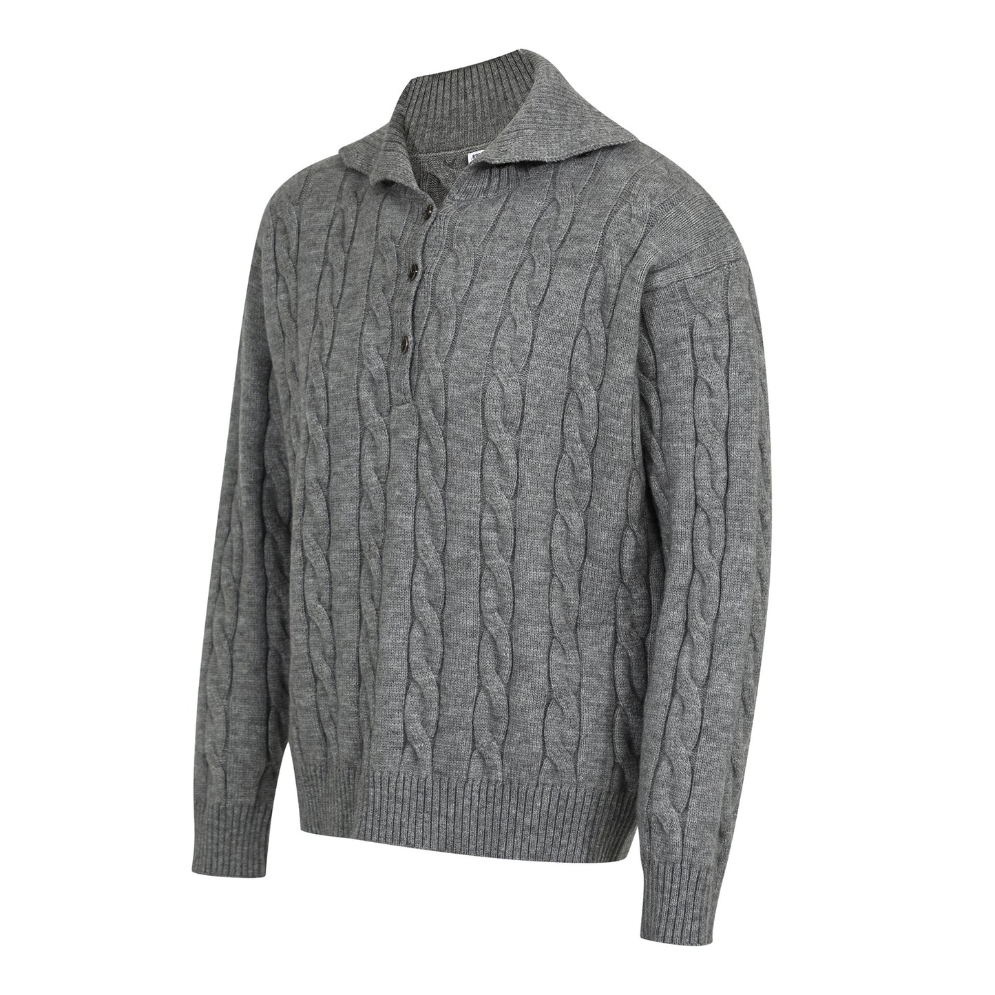 Vintage High-End Unisex Buttoned Sweater, Old Money Style Design, Trendy Men's Loose Long Sleeve Knitwear