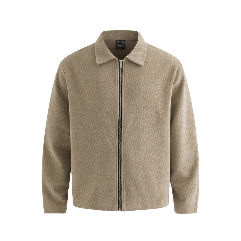 Men's Simple Trendy Old Money Style Textured Lapel Jacket "CatchyEnough" Exclusive
