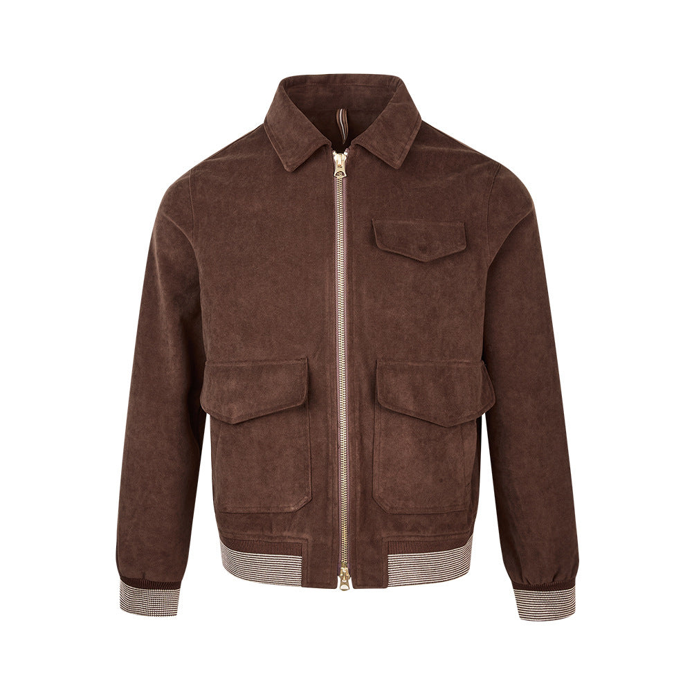 British Old Money Style Short Wide Shoulder Jacket for Men and Women