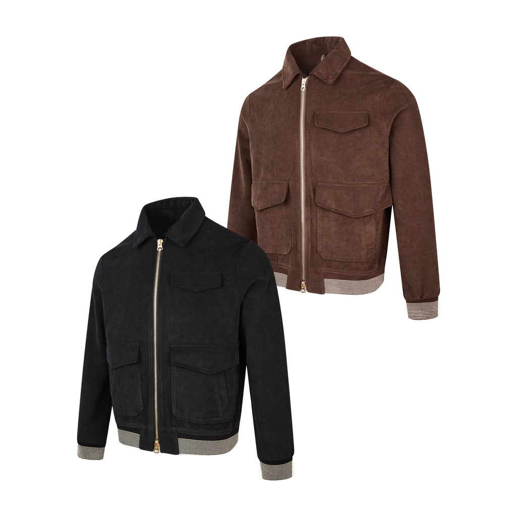 British Old Money Style Short Wide Shoulder Jacket for Men and Women