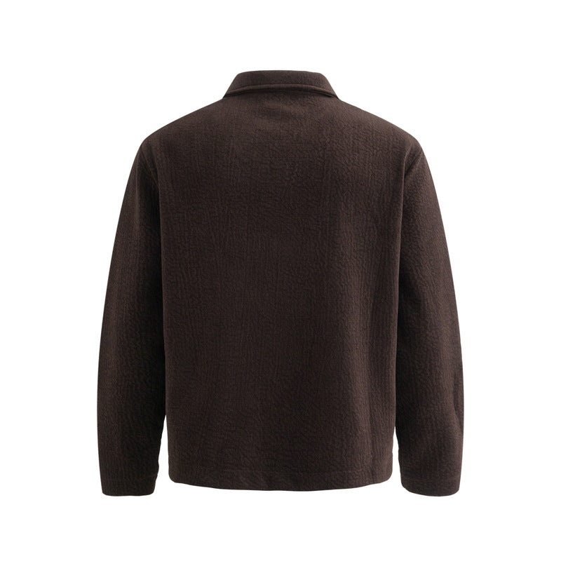 Men's Simple Trendy Old Money Style Textured Lapel Jacket "CatchyEnough" Exclusive
