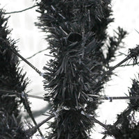 شجرة عيد الميلاد الاصطناعية ذات القمة المنحنية المصنوعة من خشب التنوب بطول 6 أقدام، مع 1080 طرفًا من الفروع الخضراء و300 مصباح LED في عيد الميلاد